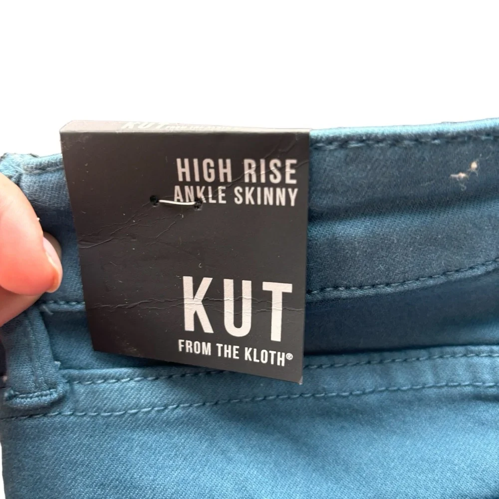 NWT Kut from the Kloth high-rise Ankle Skinny Jean Size 6 in Mountain Blue - Picture 7 of 7